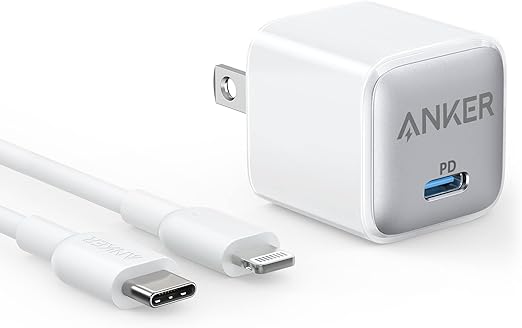 Anker 20W Plud With Cable USB C To USB Lightning