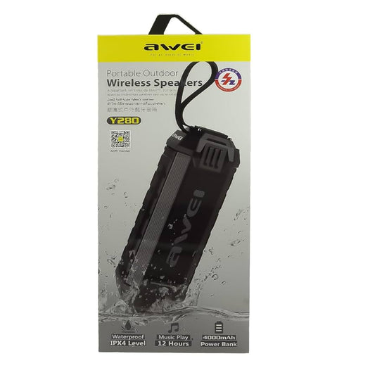 Awei Y280 Outdoor IPX4 Waterproof Wireless HIFI Stereo Bluetooth Speakers