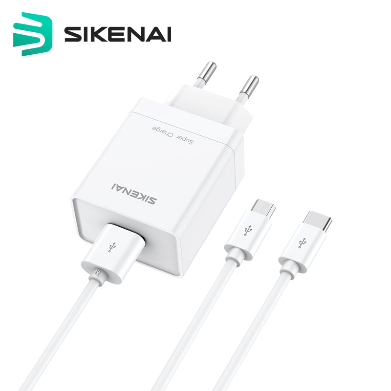 SIKENAI Adapter with Cable C to C PD-12C EU 20W