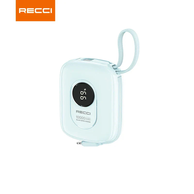 Recci RPB-P79 10000mAh Power Bank with Built-in Cables