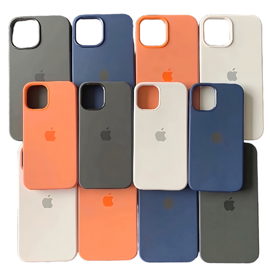 Silicone Apple Logo Case for iPhone