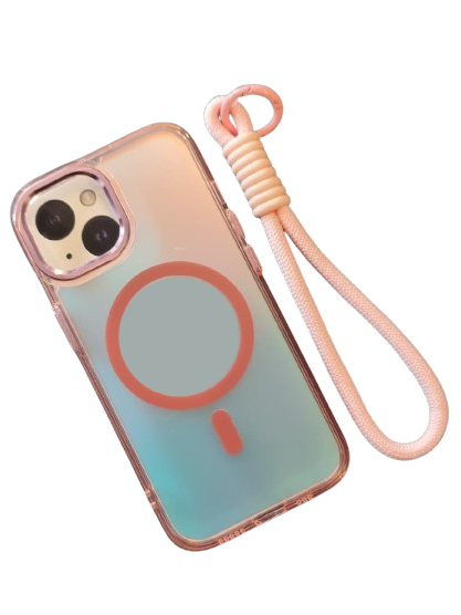 Reflective Case With Laynyard For Iphone 15