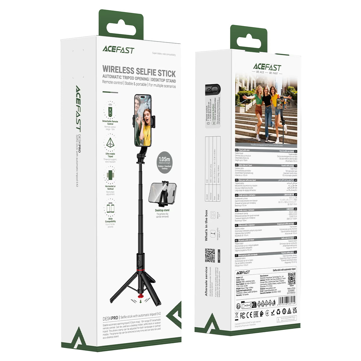 Acefast Selfie Stick with Tripod E42