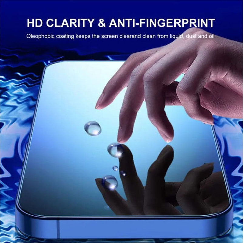 Iphone Screen lito Dustproof Full Coverage Full Glue Premium Strongest Edges Tempered Glass Screen Protector 9H Hardness