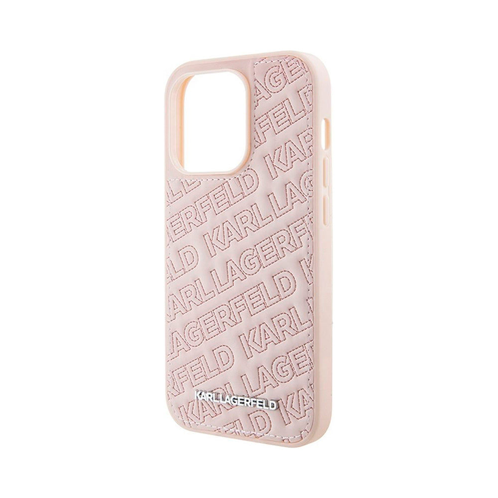 KARL LAGERFELD Quilted Pattern Case for iPhone 15 - 16 - 15 ProMax