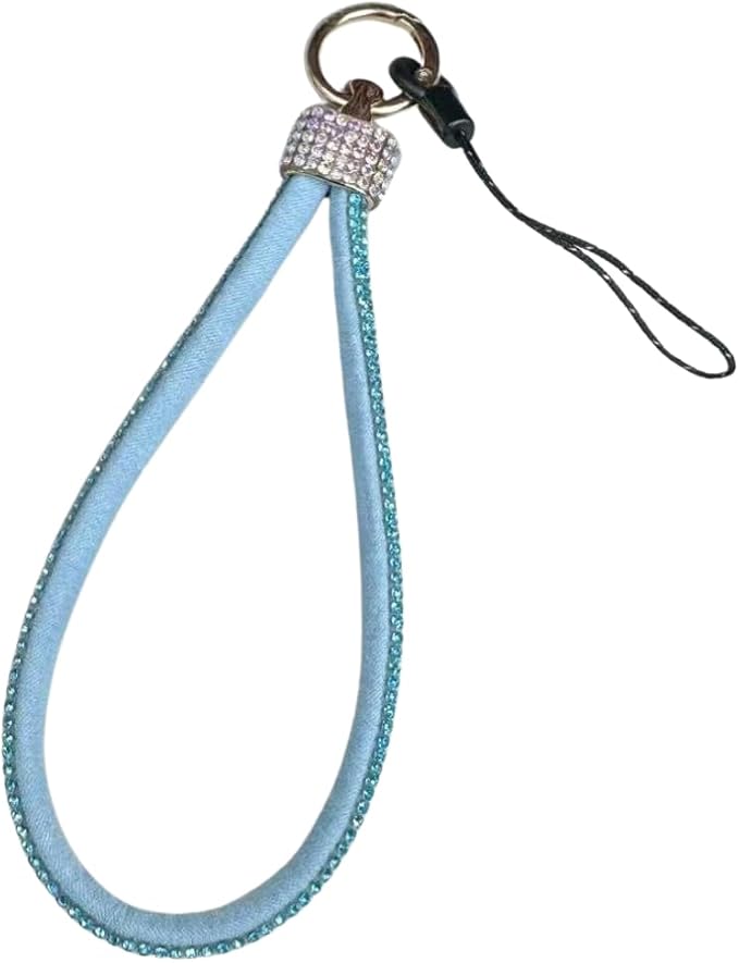 Crystal Rhinestone Lanyard with Key Ring, Strap