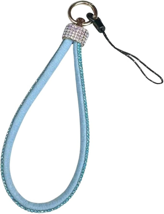 Crystal Rhinestone Lanyard with Key Ring, Strap