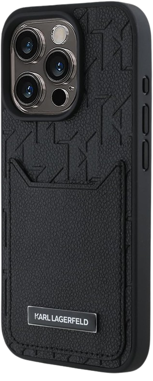 Mobile Karl Lagerfeld PU Hard Case with Card Slot for iPhone 16 Pro Max