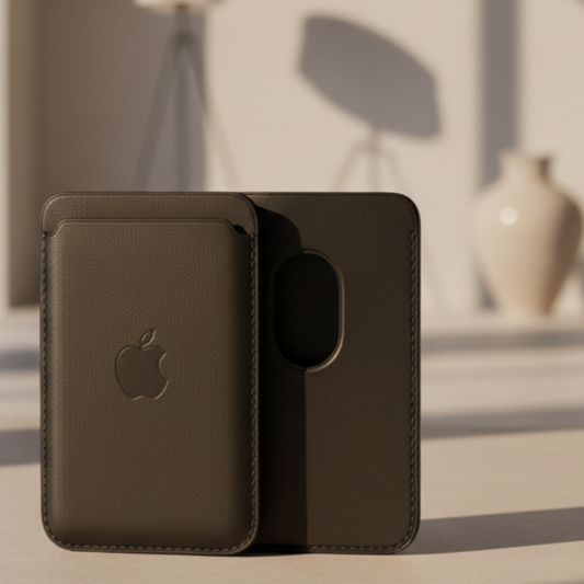 Magnetic Leather ID Card Holder Wallet Compatible with iPhone 12 13 14 15 16 17 Series Mini Plus Pro Max
