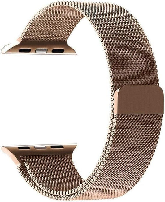 Magnetic Milanese Loop Stainless Steel Metal Strap Watch Bands For Apple Watch 38/40/41 MM Black
