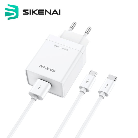 SIKENAI Adapter with Cable C to C PD-12C EU 20W