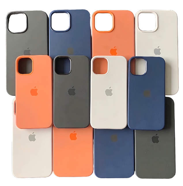 Silicone Apple Logo Case for iPhone