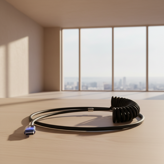 JOYROOM S-A43 Coiled Fast Charging Cable Type-C to Type-C 60W