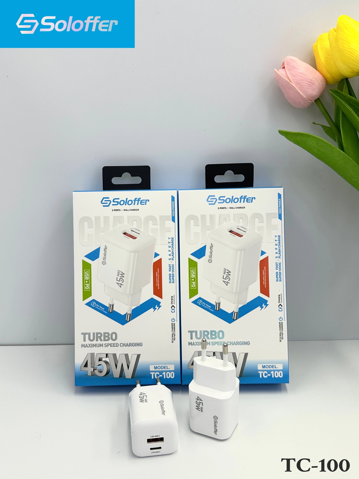 SOLOFFER TC-100 HOME CHARGER 45w