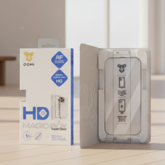 Oohi Magic Box HD Glass Screen Protector Easy Installation For iphone