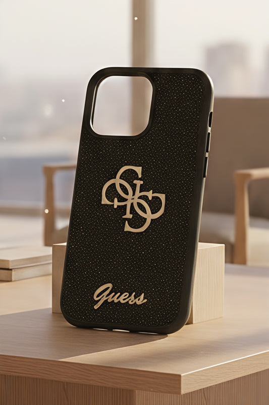 GUESS GLITTER CASE FOR IPHONE 16 PRO