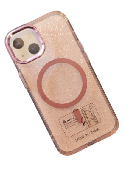 Transparent Glitter Case For Iphone 15