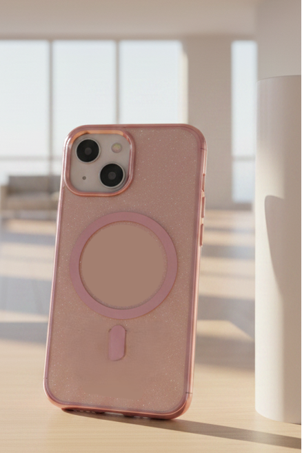 Transparent Glitter Case For Iphone 15
