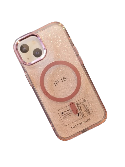 Transparent Glitter Case For Iphone 15