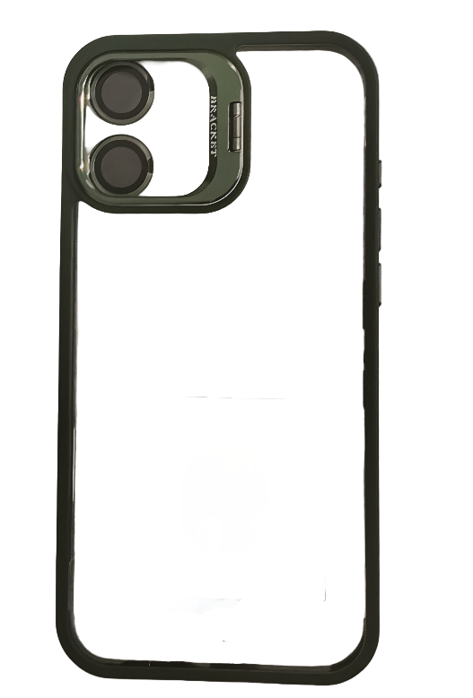 Metal stand case for iphone 16 plus