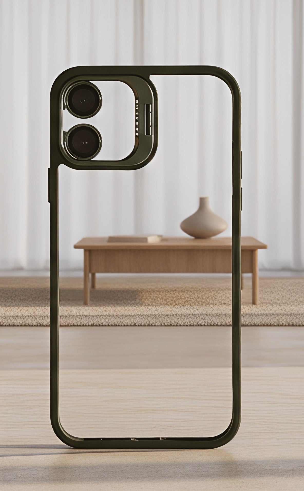 Metal stand case for iphone 16 plus