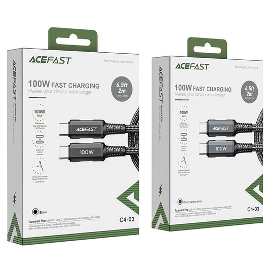 ACEFAST Charging Data Cable C4-03 USB-C to USB-C 100W