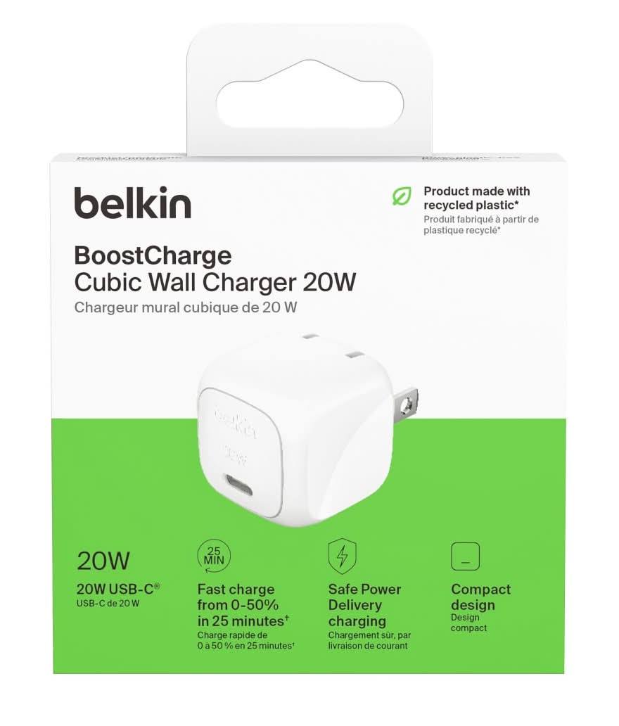 Belkin USB-C Wall Charger 20W Fast Charge 1 Port USB C