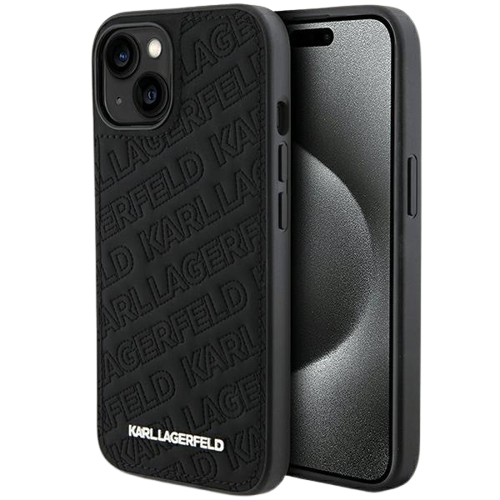 KARL LAGERFELD Quilted Pattern Case for iPhone 15 - 16 - 15 ProMax
