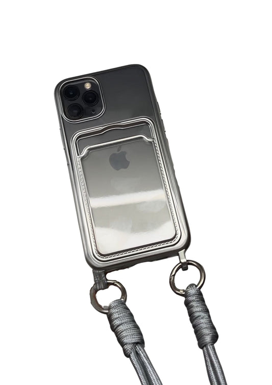 Hang Neck Strap Cord Lanyard+Card Holder Case For iPhone Shockproof Protection Cover
