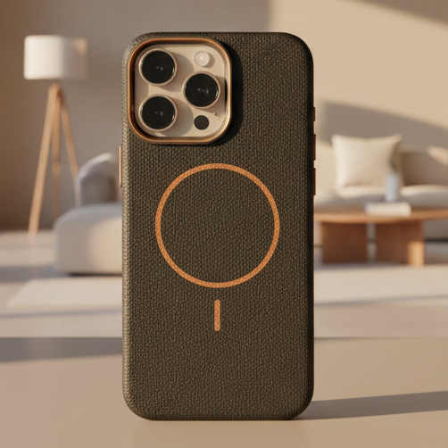 Case Soft Lichee Pattern Leather Silicone