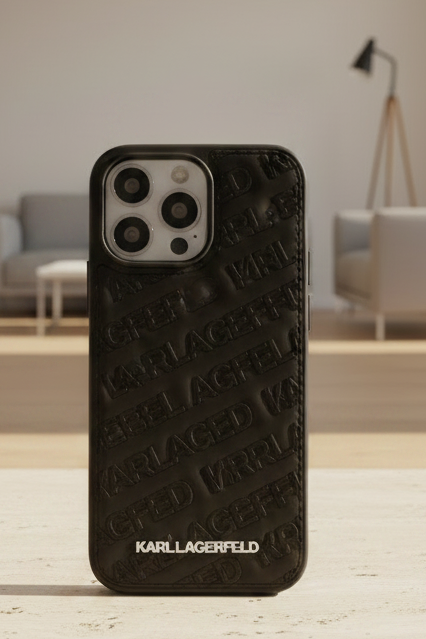 KARL LAGERFELD Quilted Pattern Case for iPhone 15 - 16 - 15 ProMax